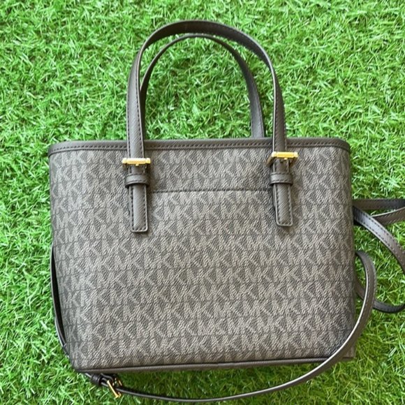 Michael Kors Jet Set Travel XS Carryall Tote Top Zip Tote Black - Picture 4 of 14